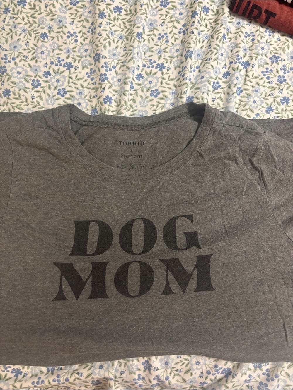 torrid Gray 'DOG MOM' Graphic Tee